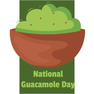 Free National Guacamole Day Celebration Clipart Template to Edit Online
