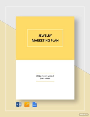 Jewelry Marketing Plan Template