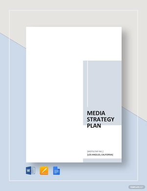 Media Strategy Plan Template Media Strategy Plan Template