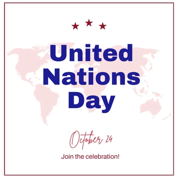 Free United Nations Day FB Post Template to Edit Online
