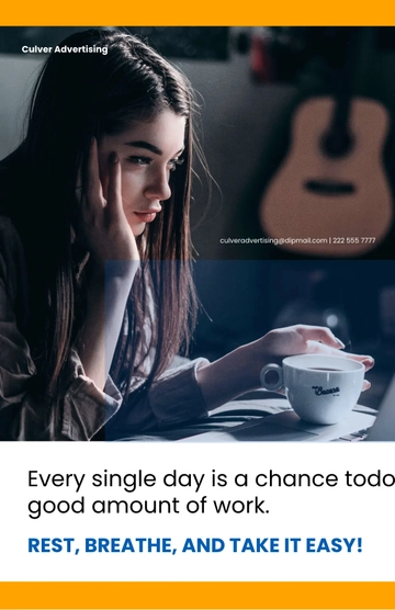 Free Work Motivational Poster Template to Edit Online