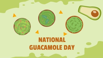 Free National Guacamole Day Banner Background Template to Edit Online