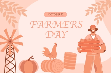 Free Farmers Day Banner Template to Edit Online