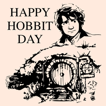 Free Hobbit Day Drawing Clipart Template to Edit Online