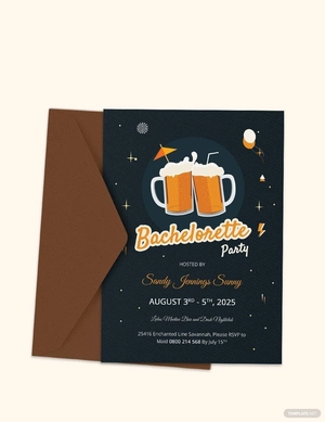 Cute Bachelorette Party Invitation Template