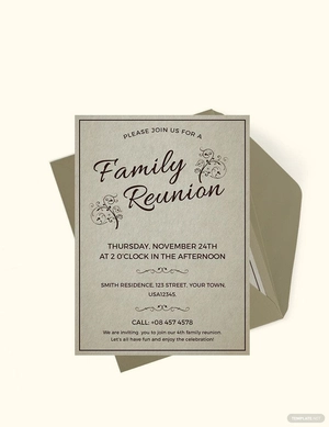 Family Reunion Invitation Template