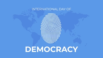 Free International Day of Democracy Image Background Template to Edit Online