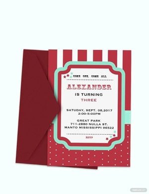Carnival Birthday Invitation Template