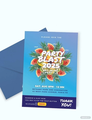 Party Blast Invitation Template