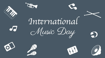 Free International Music Day Banner Background Template to Edit Online