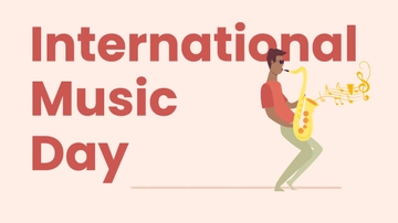 Free International Music Day Design Background Template to Edit Online