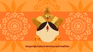 Free High Resolution Durga Puja Background Template to Edit Online