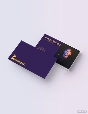 DJ Business Card with Photo Template