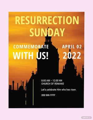 Easter Church Flyer Template