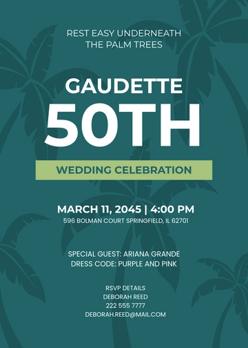 Free Palm Trees Luau Party Invitation Template to Edit Online | Template.net Free Palm Trees Luau Party Invitation Template to Edit Online | Template.net