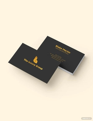 Gold Foil Business Card Template