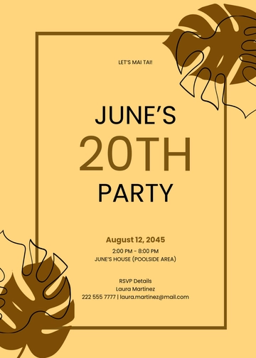 Free Border Luau Party Invitation Template to Edit Online Free Border Luau Party Invitation Template to Edit Online