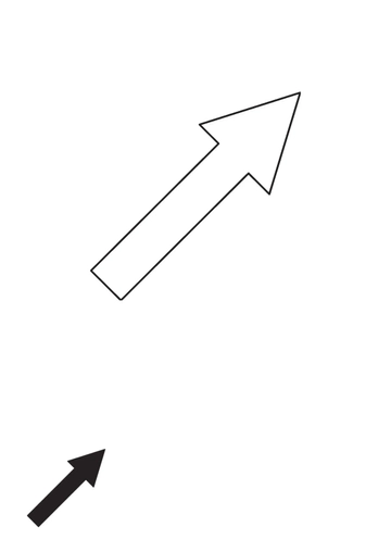 Free Simple Black Arrow Coloring Page Template to Edit Online