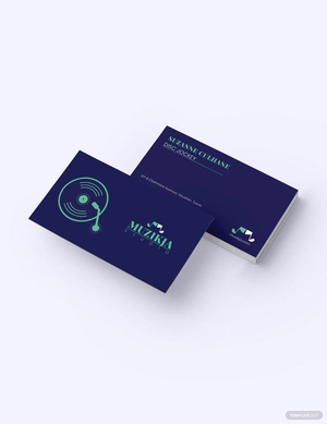 Vinyl DJ Business Card Template