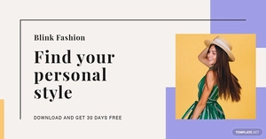 Fashion Brands App Promotion LinkedIn Blog Post Template