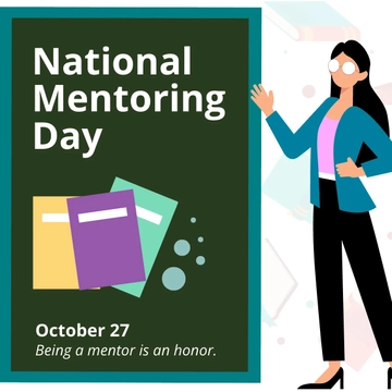 Free National Mentoring Day FB Post Template to Edit Online