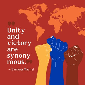 Free Unity Day Quote Vector Template to Edit Online