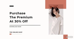Minimalistic Fashion App Promotion Facebook Post Template