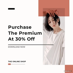 Minimalistic Fashion App Promotion Instagram Post Template