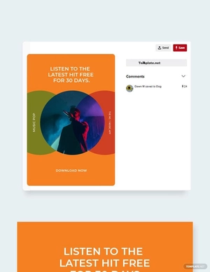 Modern App Promotion Pinterest Pin Template