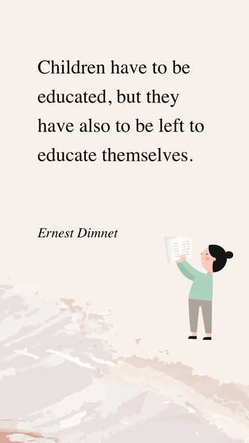 Free Children Educated and Self-Educated: Dimnet Quote Template to Edit Online