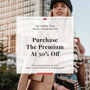 Online Shop App Promotion Instagram Post Template