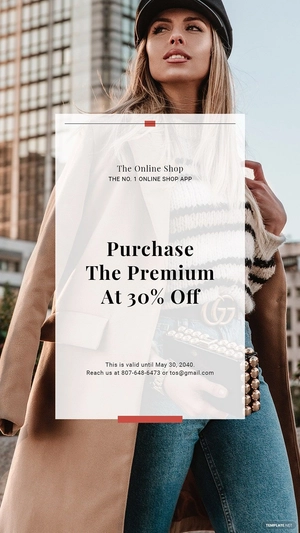 Online Shop App Promotion Instagram Story Template
