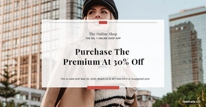 Online Shop App Promotion Linkedin Post Template