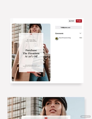 Online Shop App Promotion Pinterest Pin Template