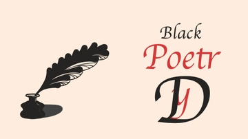 Free Black Poetry Day Background Template to Edit Online