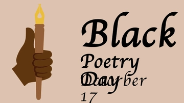 Free High Resolution Black Poetry Day Background Template to Edit Online