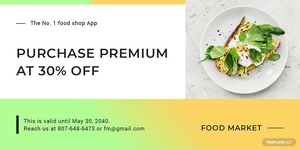 Restaurant App Promotion Blog Image Template