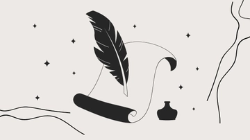 Free Black Poetry Day Cartoon Background Template to Edit Online