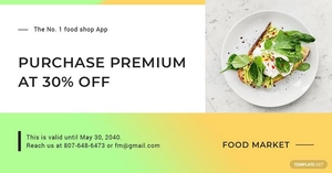 Restaurant App Promotion LinkedIn Blog Post Template
