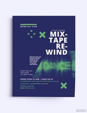 Disco Dance Party Flyer Template