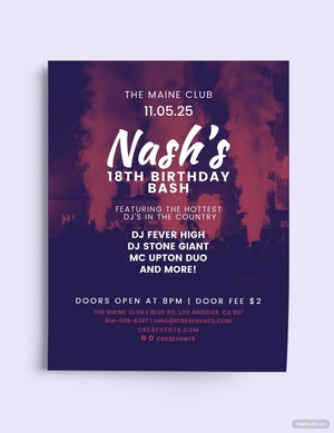 DJ Birthday Flyer Template