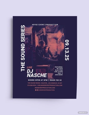 DJ Live - Club Flyer Template