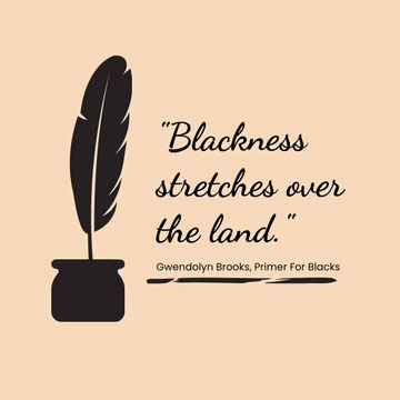 Free Black Poetry Day Quote Vector Template to Edit Online