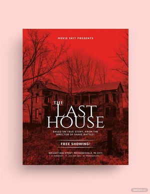 Horror Movie Flyer Template