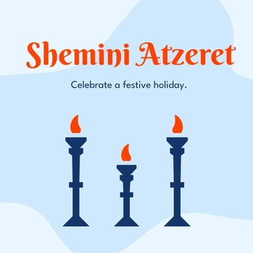 Free Shemini Atzeret Flyer Vector Template to Edit Online