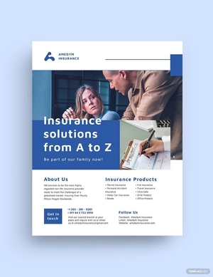 Insurance Company Business Flyer Template
