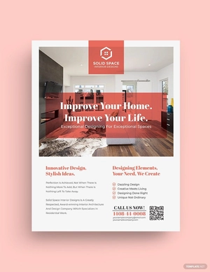 Interior Design Consultancy Flyer Template