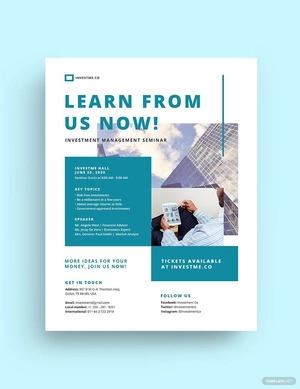 Investment Management Flyer Template