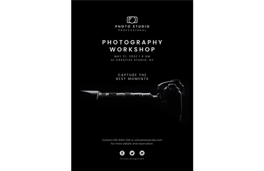 Minimalistic Photography Flyer Template