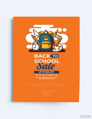 Modern Back to School Flyer Template